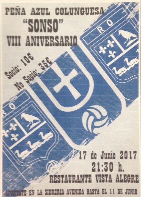 VIII ANIVERSARIO Peña Azul Colunguesa