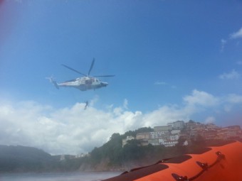 Simulacro de rescate en Lastres