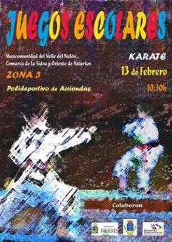Juegos Escolares de Kárate en Arriondas