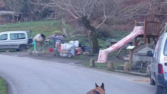 Obras en Aballe y Exposición de cestos