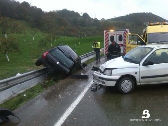 Accidente en Cangas de Onís Accidente en Cangas de Onís