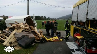 Accidente de tráfico en Valdés Accidente de tráfico en Valdés