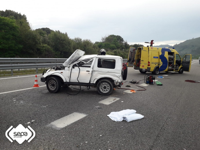 Accidente de tráfico en Llanes Accidente de tráfico en Llanes