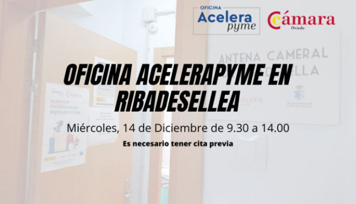 Oficina Acelera Pyme de la Cámara de Comercio de Oviedo en Ribadesella