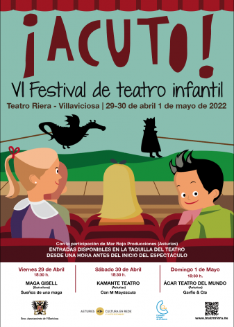 El Festival de teatro ¡ACUTO! regresa al Teatro Riera con tres propuestas escénicas -magia, títeres y teatro- para público infantil y familiar