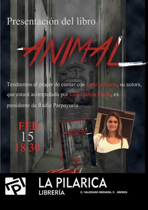 Presentación de la novela negra ANIMAL