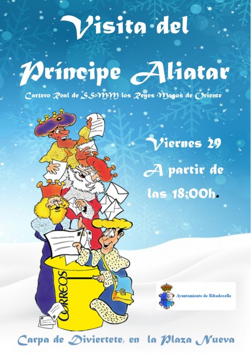 Visita del príncipe Aliatar a Ribadesella