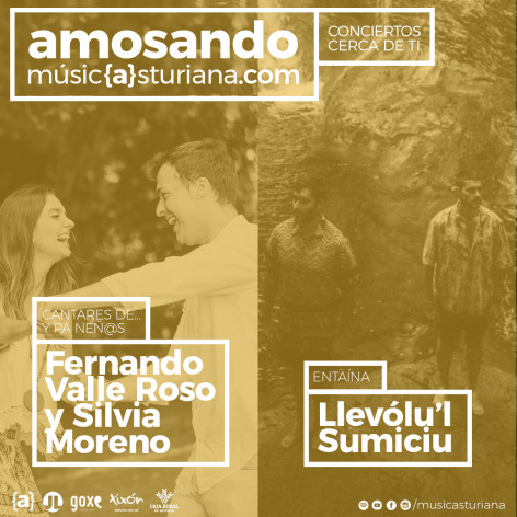 Nuevu Amosando cola música infantil de Fernando Valle Roso y Silvia Moreno y la electrónica de Llevólu’l Sumiciu