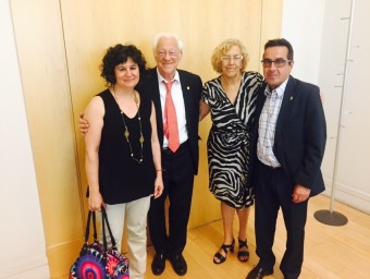 El Padre Ángel recibido por la Alcaldesa de Madrid