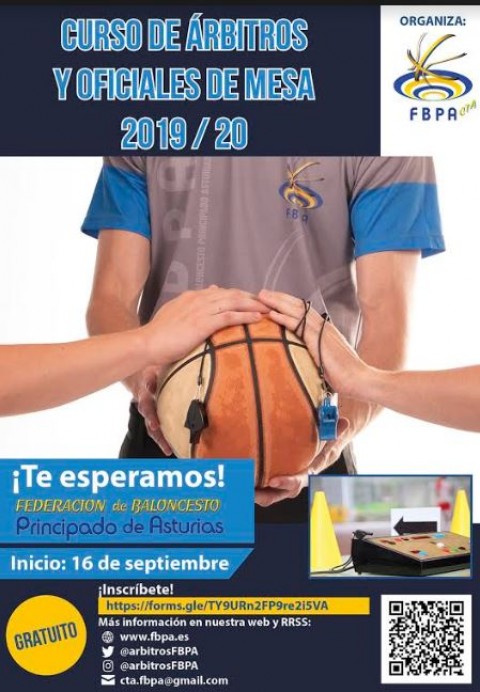 Federación de Baloncesto del Principado de Asturias: Curso de árbitros y oficiales de mesa 