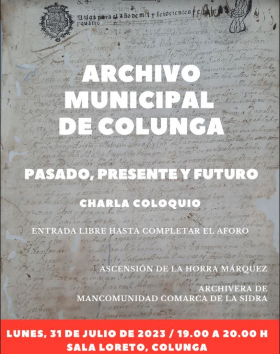 Charla coloquio sobre el Archivo Municipal 