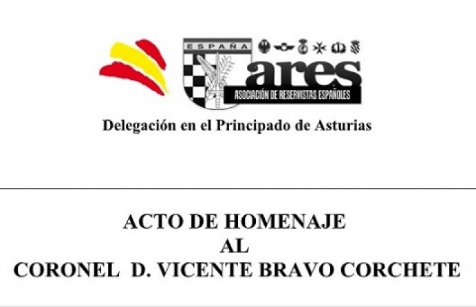 Acto de homenaje al coronel D. VICENTE BRAVO CORCHETE