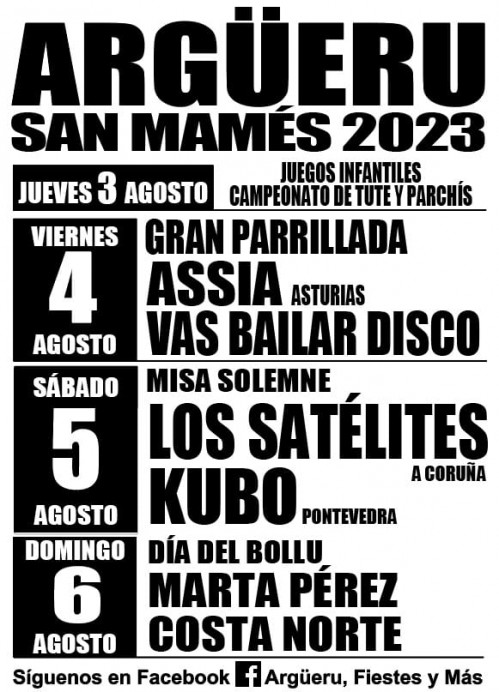 Fiestas de San Mamés en Argüeru 2023