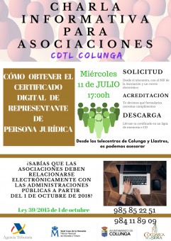 Charla informativa para Asociaciones sobre certificado digital