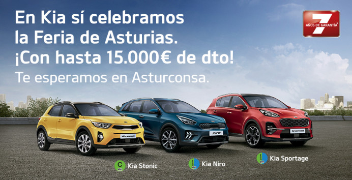 Descuentazos en Kia Asturconsa con motivo de la FIDMA Descuentazos en Kia Asturconsa con motivo de la FIDMA