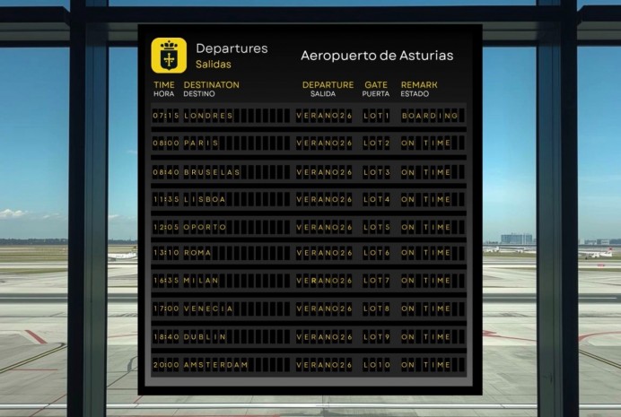 Asturias impulsa su promoción internacional con diez rutas aéreas directas a siete países europeos