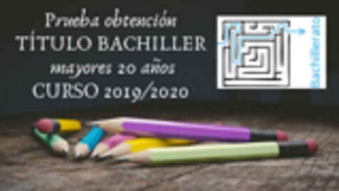 Prueba obtención título de Bachiller curso 2019/2020