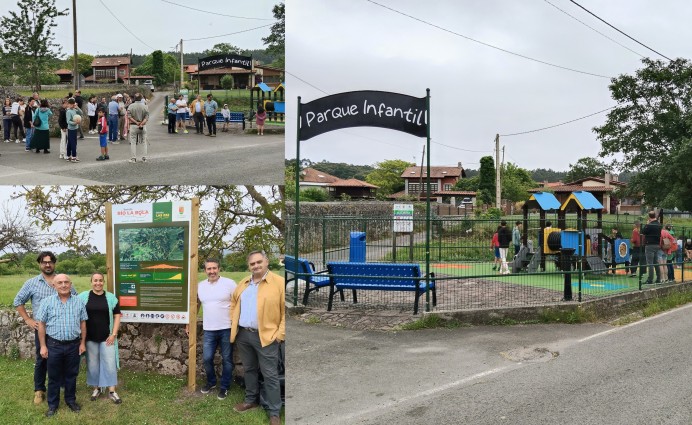 Balmori estrena un parque infantil renovado y dos nuevas rutas para descubrir su entorno natural