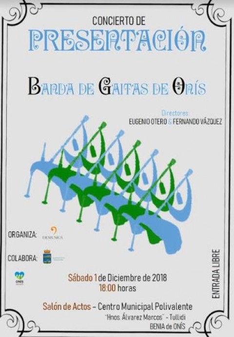 Presentación de la Banda de Gaitas de Onís