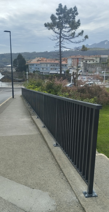 Instalación de la barandilla del Sablón