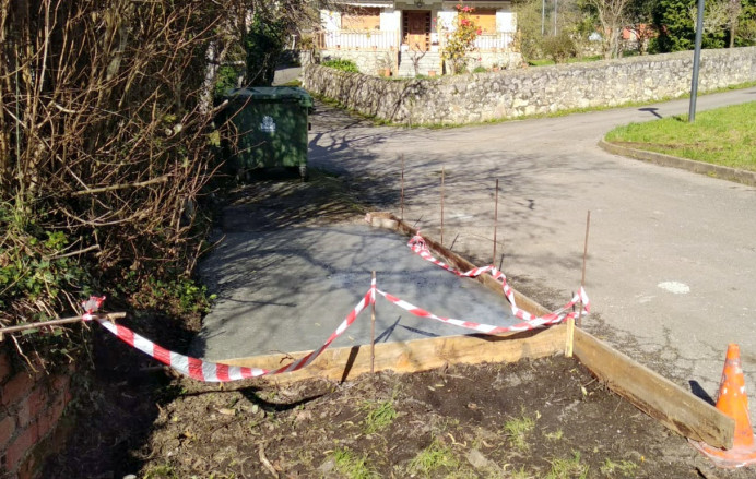 Bricia, mejoras emplazamiento base contenedores de basura