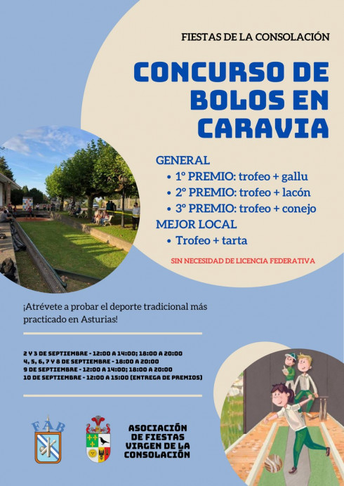 Campeonato de bolos de las fiestas de la Nuestra Señora de la Consolación de Caravia Alta