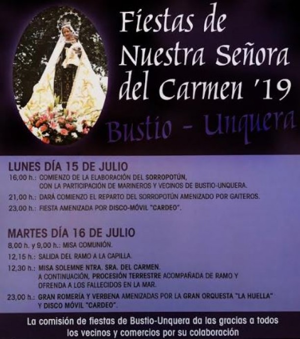 Fiestas de El Carmen en Bustio - Ribadedeva