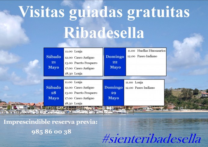 Calendario de visitas gratuitas de Ribadesella
