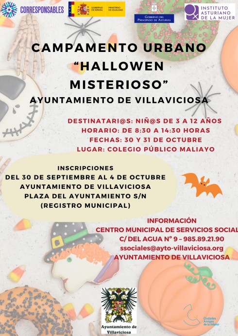 Campamento Urbano ‘Halloween Misterioso’ en Villaviciosa Campamento Urbano ‘Halloween Misterioso’ en Villaviciosa
