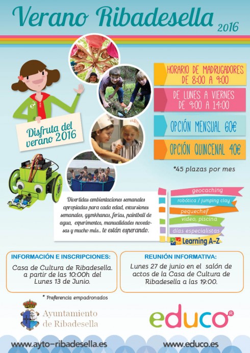 Campamento de verano en Ribadesella