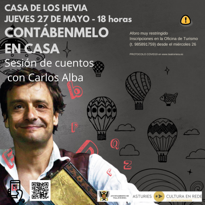 Contábenmelo n casa, cuentos tradicionales en la Casa de los Hevia con Carlos Alba