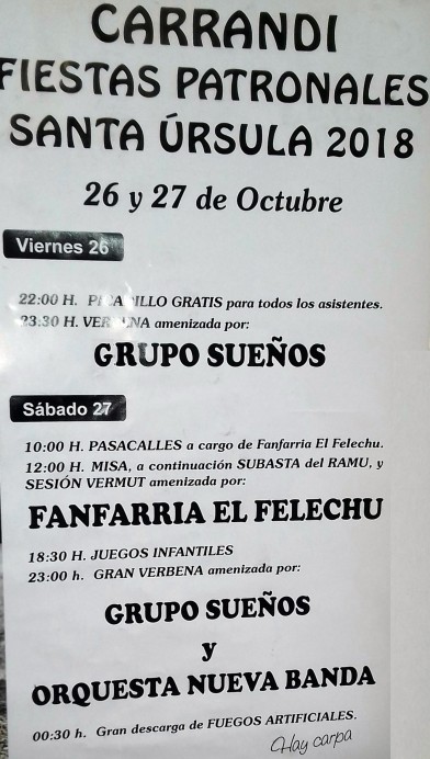 Fiestas en Carrandi