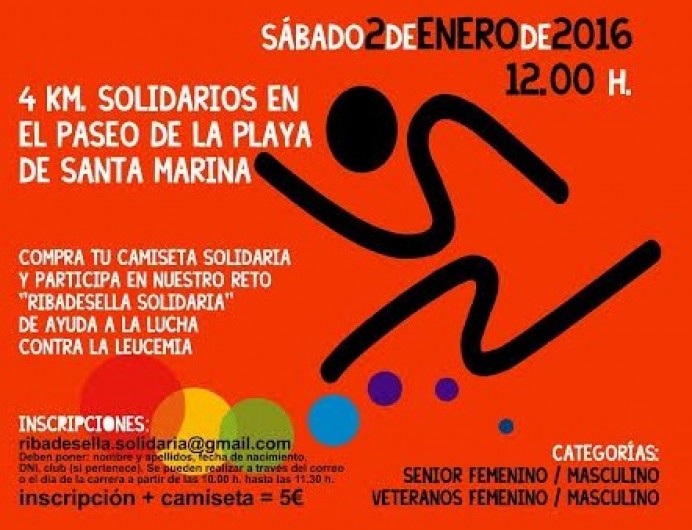 Carrera solidaria contra la leucemia en Ribadesella