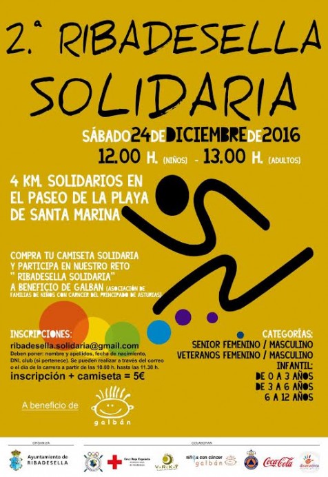 II Carrera “Ribadesella Solidaria” el próximo 24 de diciembre