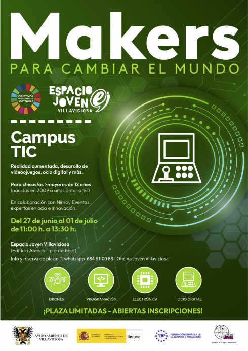 El Ayuntamiento de Villaviciosa lanza un Campus TIC la próxima semana en el Espacio Joven