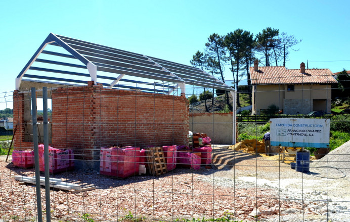 Las obras dan forma a la Casa de Concejo de Celorio