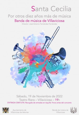 La Banda de Música de Villaviciosa ofrece su Concierto de Santa Cecilia