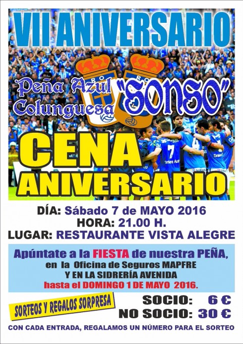 VII Aniversario de la Peña Azul Colunguesa 