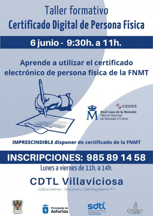 Taller formativo Certificado Digital de Persona Física