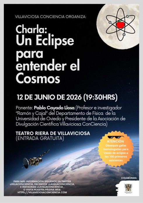 Villaviciosa mira al eclipse de agosto con una charla divulgativa en el Teatro Riera