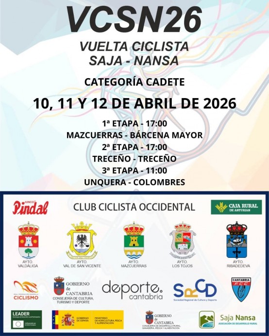 Ribadedeva acoge la llegada de la Vuelta Ciclista Saja Nansa 2026 en su etapa final