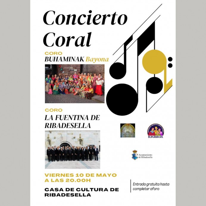 Concierto Coral en La Casa de Cultura de Ribadesella