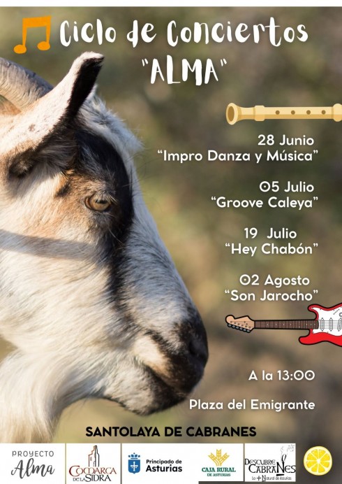 El ciclo de conciertos ALMA llevará cuatro actuaciones a Santolaya de Cabranes este verano