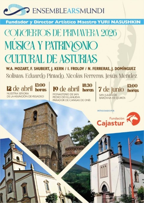 El Monasterio de San Pedro de Villanueva acoge un concierto de primavera que une música y patrimonio en Cangas de Onís