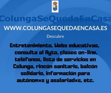 ColungasequedaEnCasa, nueva web