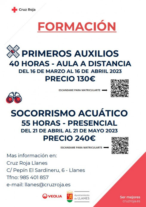 Cursos de Cruz Roja
