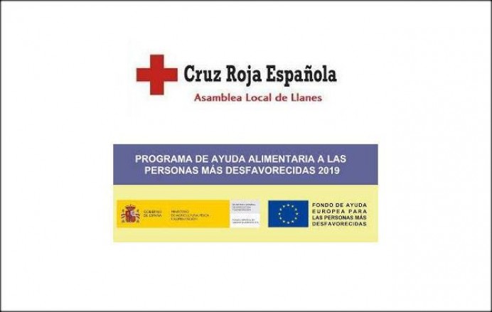 Cruz Roja Llanes, solicitudes programa ayuda alimentaria