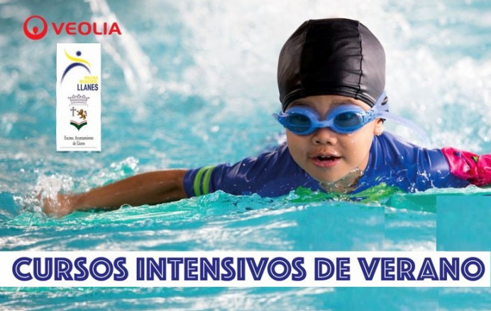 Piscina municipal Llanes, cursos intensivos natación verano
