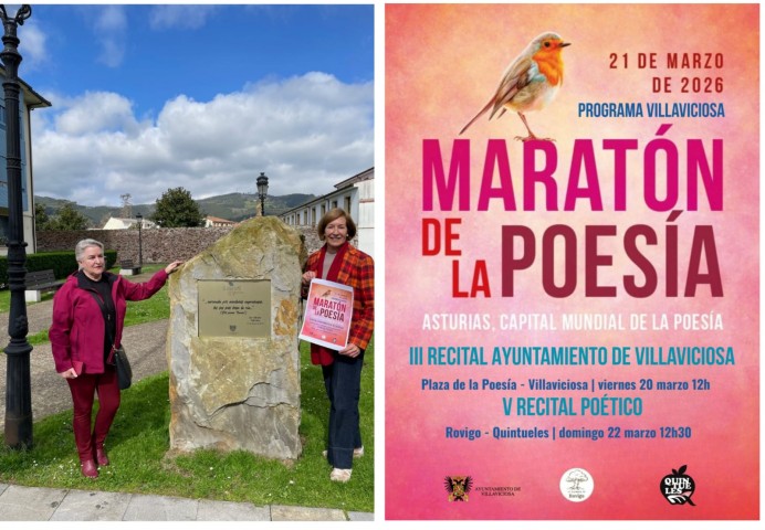 Villaviciosa celebra el Día Mundial de la Poesía con recitales, actividades culturales y participación del comercio local