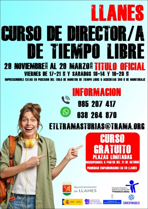 Llanes ofrece curso gratuito para formar Directores de Actividades de Tiempo Libre infantil y juvenil